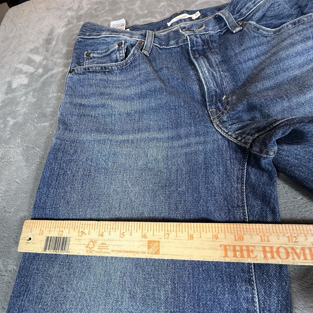 Levis Baggy Dad Jeans Womens 27 (Fits 29x30) Blue Denim Straight Barrel Loose - Picture 9 of 16